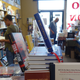 The shelves at Eso Won, an independently-owned bookseller in Los Angeles.